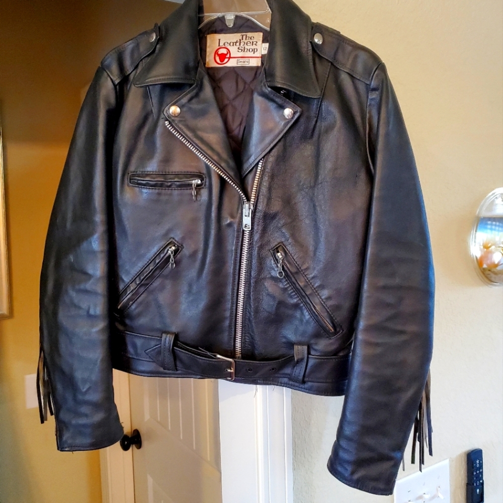 Vintage Leather Fringe Jacket